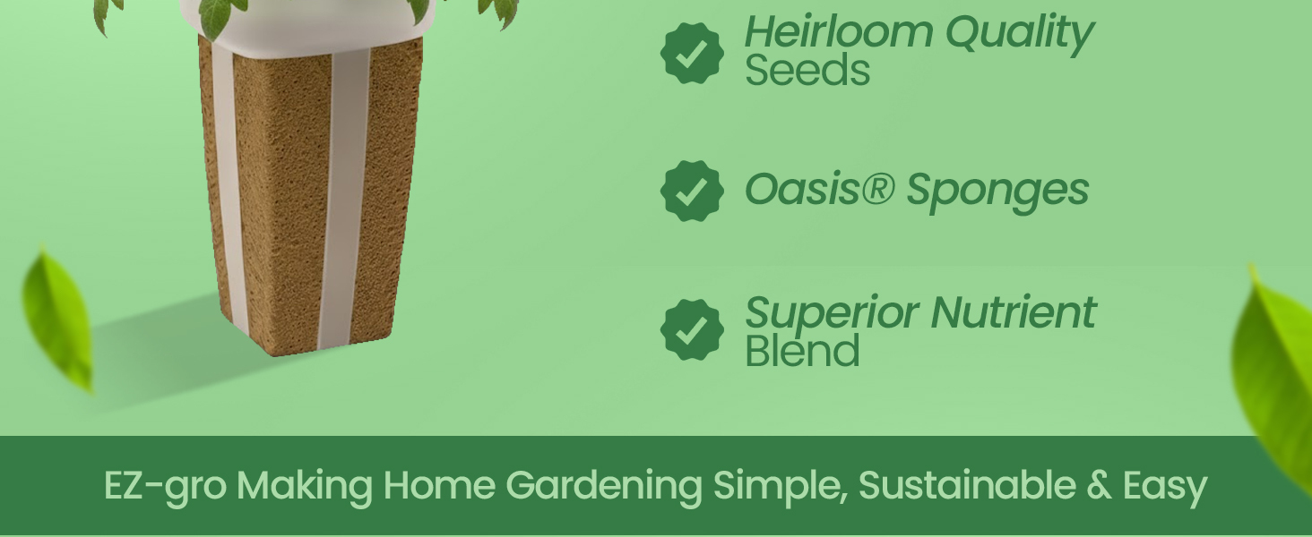 EZ-gro Tiny Tim Dwarf Tomato simple and sustainable gardening with GMO-free pre-seeded 6-pods