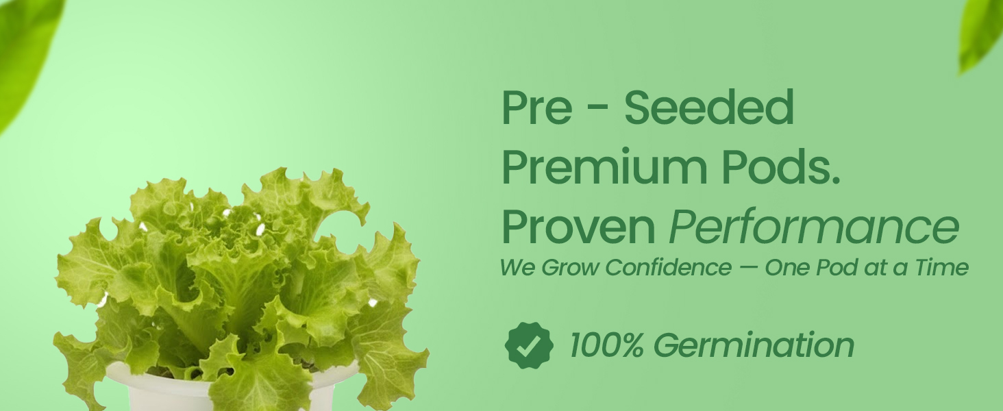 EZ-gro Tom Thumb Mini Butterhead Lettuce premium pre-seeded 9-pods made with Oasis® sponge growing media