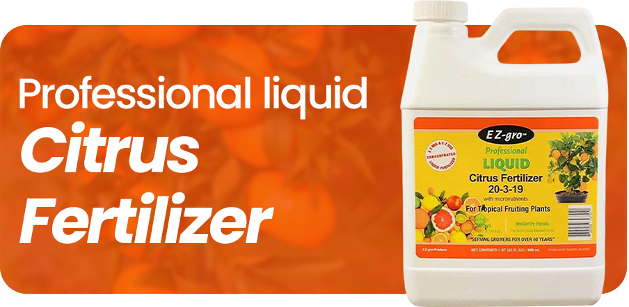 EZ-GRO Professional Liquid Citrus Fertilizer – Ideal for Orange, Lemon, Lime, and Mango Trees