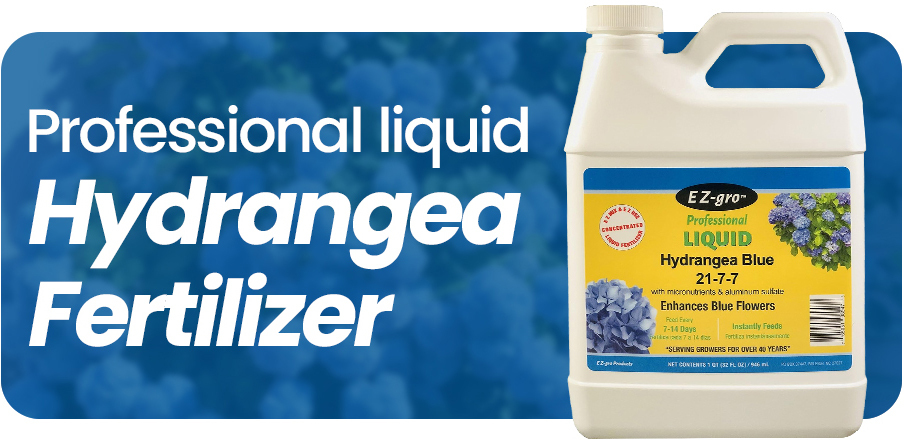 EZ-GRO Professional Liquid Hydrangea Fertilizer – Boosts Blue Blooms with 21-7-7 Formula