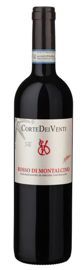 Corte Dei Vente Rosso di Montalcino DOC - Production area: loc. Piancornello – Montalcino (Siena)  Grape variety: sangiovese grosso 100%  Ageing: 12 months in wooden barrel, tonneaux, followed for minimum 4 months
in bottle at controlled temperature Colour: lively red, intense and bright, lively reflections
Perfume: clear with note of fresh red fruit, with tertiary aromas and dried tobacco Taste: ample, persistent and lively with a subtle and fine tannic structure