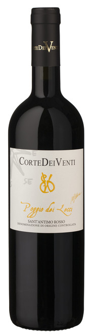Corte dei Venti  Sant'Antimo DOC "Poggio dei Lecci"   - This wine is produced from a blend of Sangiovese Grosso (60%), Merlot (20%), Cabernet sauvignon (10%) and Syrah (10%). It is aged 12 months in 500/250 liter oak barrels and at least 4 months in the bottle.