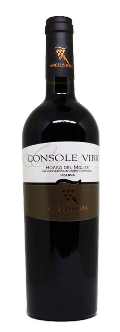 CONSOLE VIBIO | ROSSO DEL MOLISE RISERVA DOC - 100% Montepulciano deep ruby red, great body and structure due to the time this wine spends in oak, first 15 days of maceration in French Oak tanks, then 24 - 36 month ageing in Slavonian Oak barrels.  Aromas of cherry, blackberry and plum.