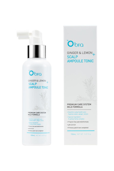 Obra Ginger & Lemon Scalp Ampoule Tonic 150ml