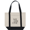 Great for School or grab your grocery list and hit the market with the Classic Cotton Tote Bag Two-Tone Deluxe. This Tote is great for anything from running errands to hitting the beach. 

- 11oz., 100% canvas cotton
- 14.96" H x 18.5" W x 4.72" L dimensions
- Handle Height is 11.02"