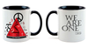 11-Ounce Ceramic Mug 3.75" H and 11-oz capacity.