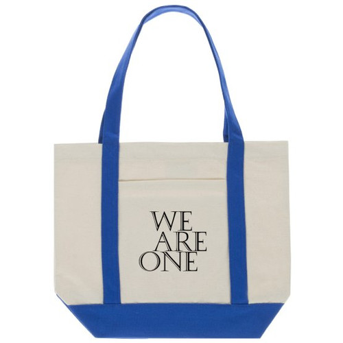 Great for School or grab your grocery list and hit the market with the Classic Cotton Tote Bag Two-Tone Deluxe. This Tote is great for anything from running errands to hitting the beach. 

- 11oz., 100% canvas cotton
- 14.96" H x 18.5" W x 4.72" L dimensions
- Handle Height is 11.02"