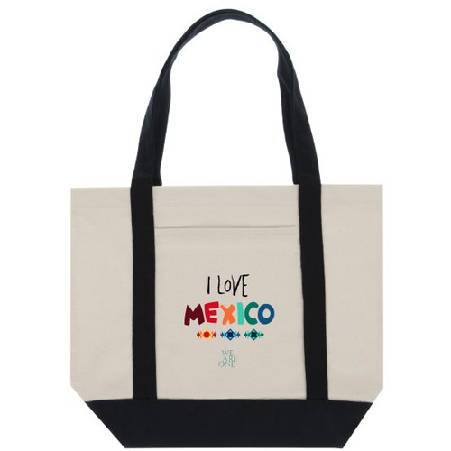 Great for School or grab your grocery list and hit the market with the Classic Cotton Tote Bag Two-Tone Deluxe. This Tote is great for anything from running errands to hitting the beach. 

- 11oz., 100% canvas cotton
- 14.96" H x 18.5" W x 4.72" L dimensions
- Handle Height is 11.02"