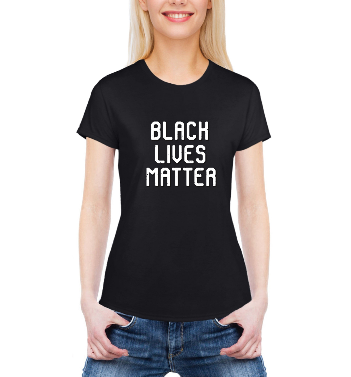 No Justice No Peace Black Lives Matter Maglietta Donna, Morbida, Stampa Digitale, Taglia M, Nero