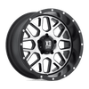 XD820 18X9 5X5.0 S-BLK MACH -12MM