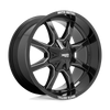 MO970 17X9 6X135/5.5 G-BLK MILL SPK -12MM