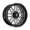 D662 20X9 6X5.5 GL-BLK-MIL 19MM