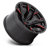 D823 22X12 5X5.0 G-BLK MILL C-RED -44MM