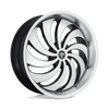S243 24X9 BLANK GL-BLK-MACH 25MM (0-0)