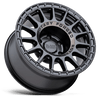 BRSND 17X8.5 5X5.0 SGL-BLK-MCH-DDT-RG -22MM