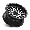 MA38 14X7 4X110 G-BLK MACH 10MM