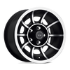 VN47 15X8.5 5X4.5 S-BLK MACH 06MM