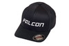 Falcon Shocks FlexFit Curved Visor Hat Black/Silver Small/Medium Teraflex