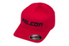 Falcon Shocks FlexFit Curved Visor Hat Red/Black Large/XLarge Teraflex