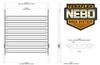 Jeep JKU 4 Door Nebo Roof Rack 6-Piece Cargo Slat Kit Silver 07-18 Wrangler JKU TeraFlex