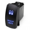 LED Rocker Switch w/ Blue LED Radiance Backup Lights Race Sport Lighting