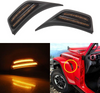 Jeep Wrangler JL Fender Maker LED Light with Amber LED and light smoked cover Sold in Pairs Race Sport Lighting