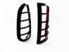Black 08-15 Ford F250/350 Super duty LED Tail Light Bezel With Red LED Brake and Running Lights Race Sport Lighting