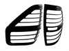 Black 09-14 Ford F150 LED Tail Light Bezel With Red LED Brake and Running Lights Race Sport Lighting