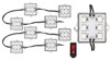 Super-Bright 8-Pod LED Bed Rail Lighting System w/ Toggle Switch White Race Sport Lighting