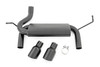 Jeep Dual Outlet Performance Exhaust - Black 07-18 Wrangler JK Rough Country