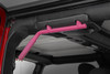 Jeep Solid Steel Grab Handle Set 07-18 Wrangler JK Pink Rough Country
