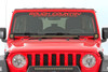 Jeep JL/Gladiator 2 Inch LED Lower Windshield Kit Black Series w/White DRL For 18-Pres Wrangler JL/20-Pres Gladiator Rough Country