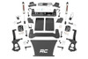 4 Inch Suspension Lift Kit Strut Spacers & V2 Shocks 19 Silverado/Sierra 1500 Trailboss/AT4 4WD Rough Country