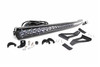 Jeep 50-inch Single Row Chrome Series Curved LED Light Bar Upper Windshield Kit 84-01 Jeep XJ Cherokee Rough Country