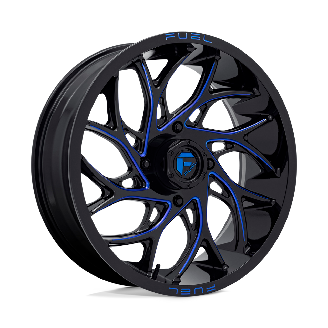D778 18X7 4X156 G-BLK-MILL-BLU 13MM