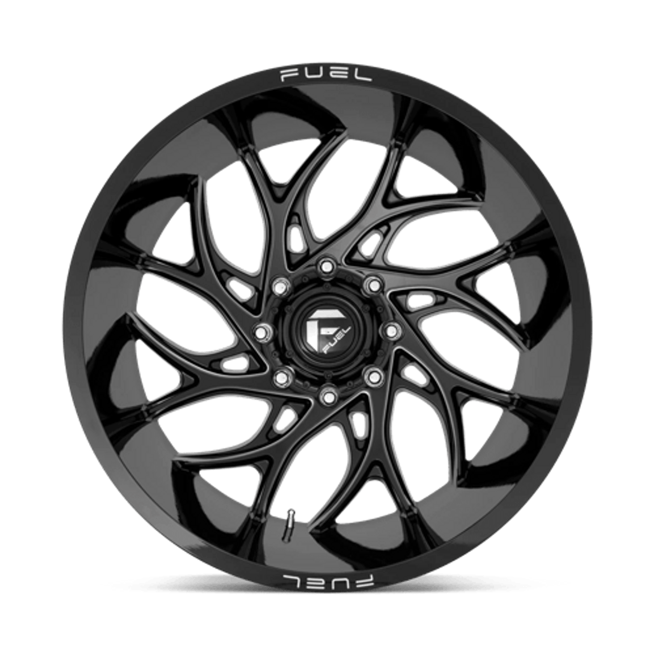 D741 22X8.25 8X6.5 GL-BLK-MIL -214MM
