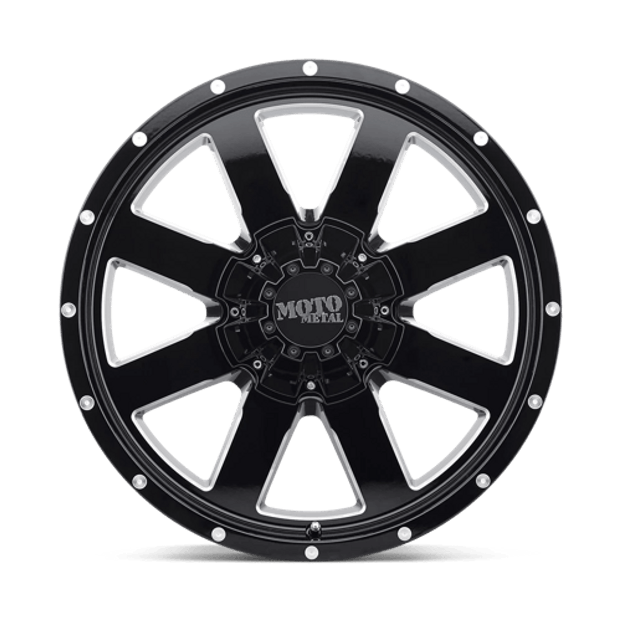 MO962 18X10 8X180 G-BLK MILL -24MM