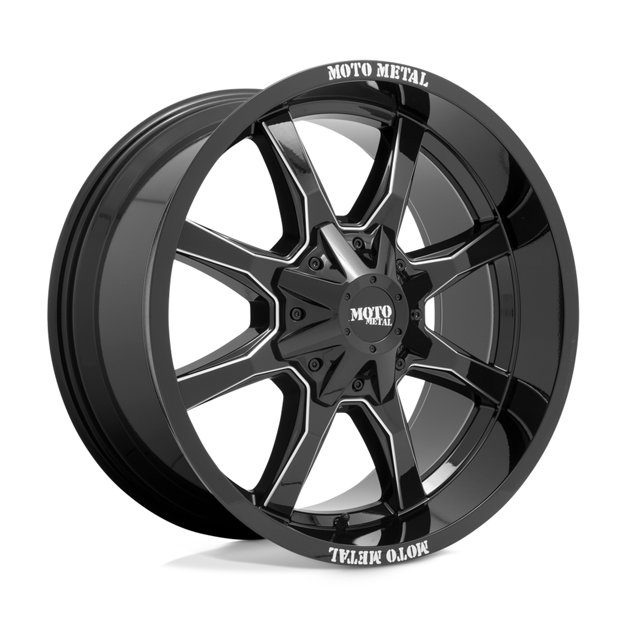 MO970 18X9 8X6.5 G-BLK MILL SPK 18MM