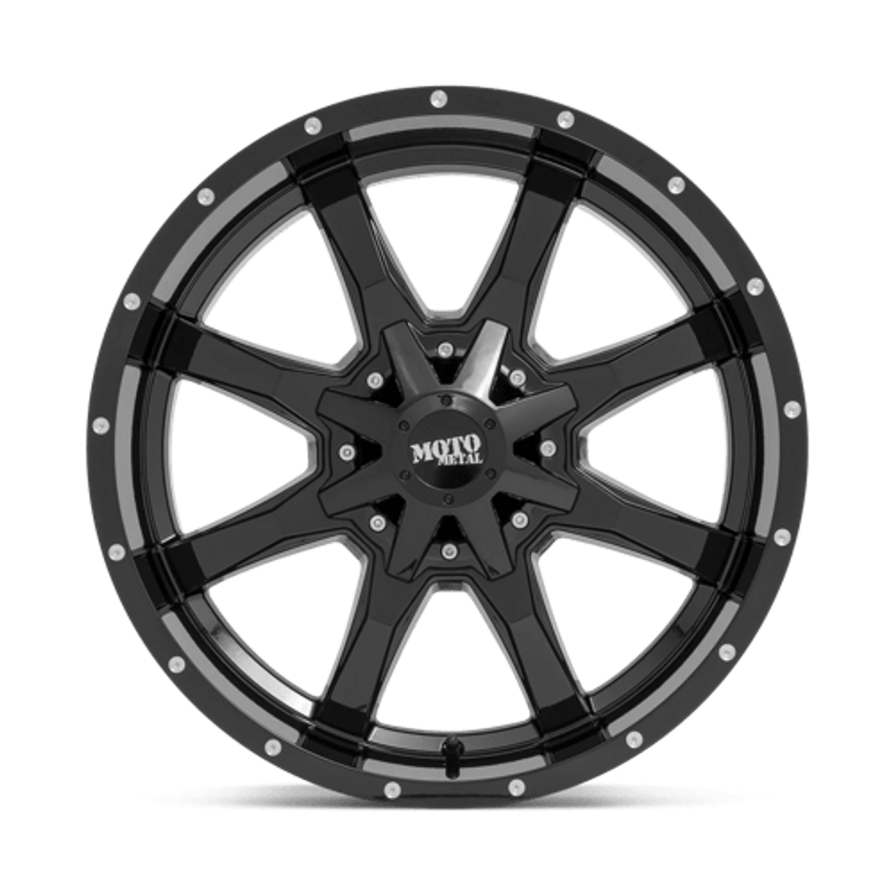 MO970 16X7 5X160 G-BLK MILL LP 42MM