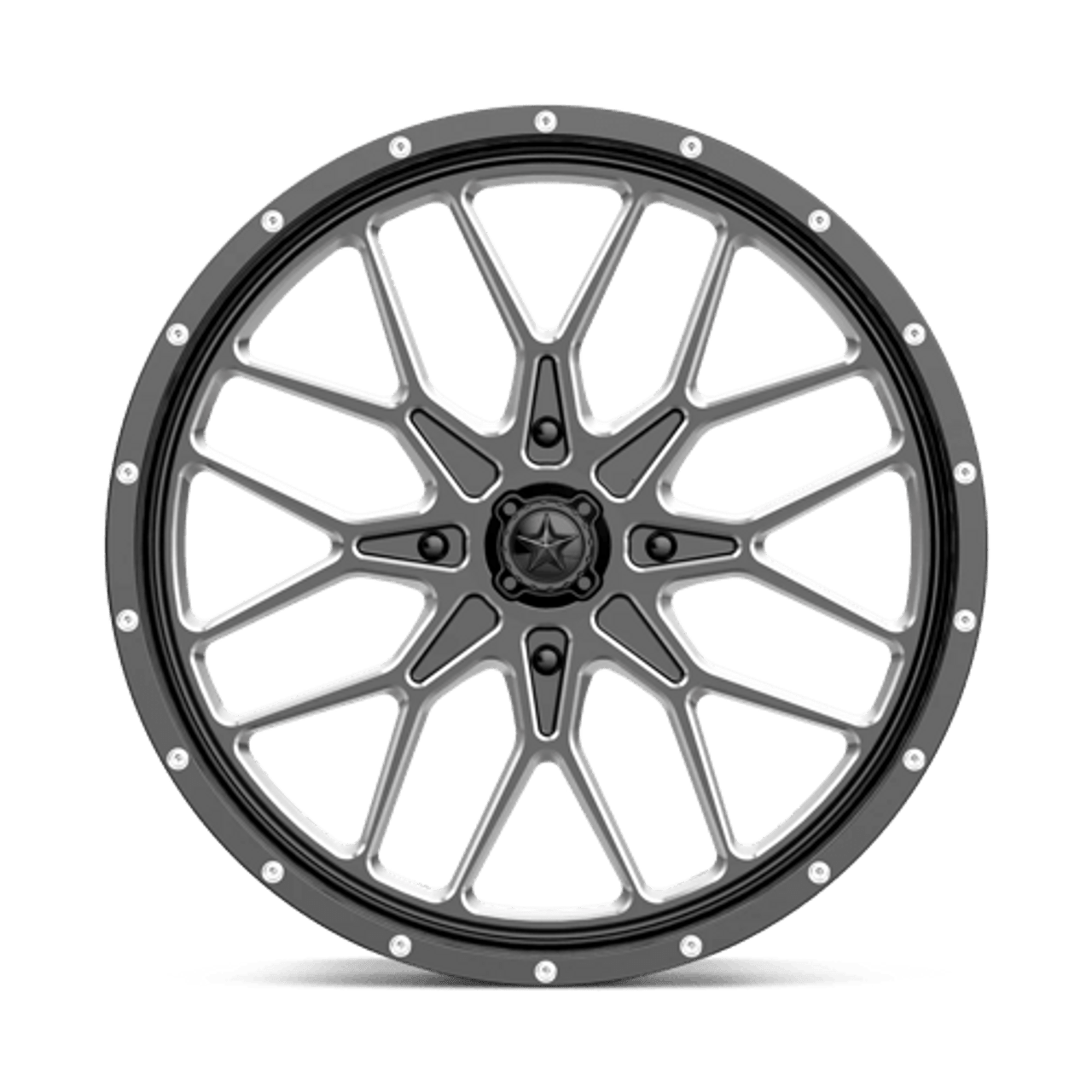 MA45 14X7 4X156 G-BLK MILL 10MM