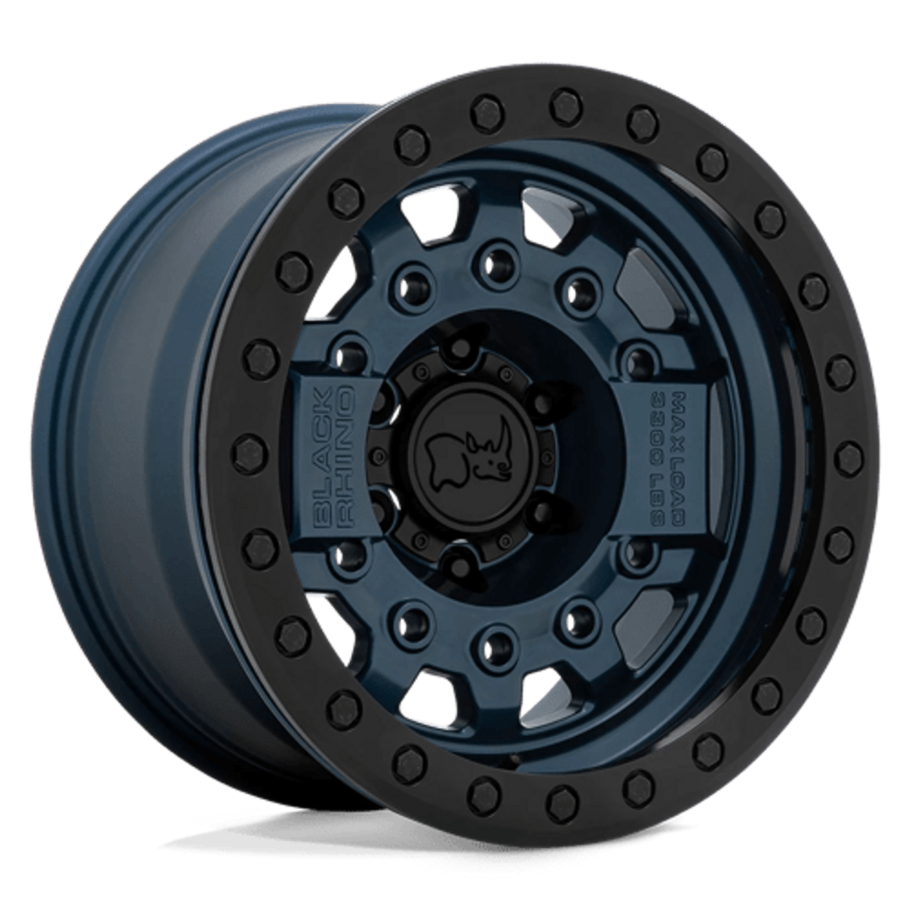 BRAVG 17X8.5 5X5.0 N-BLU BLK-HDW -32MM