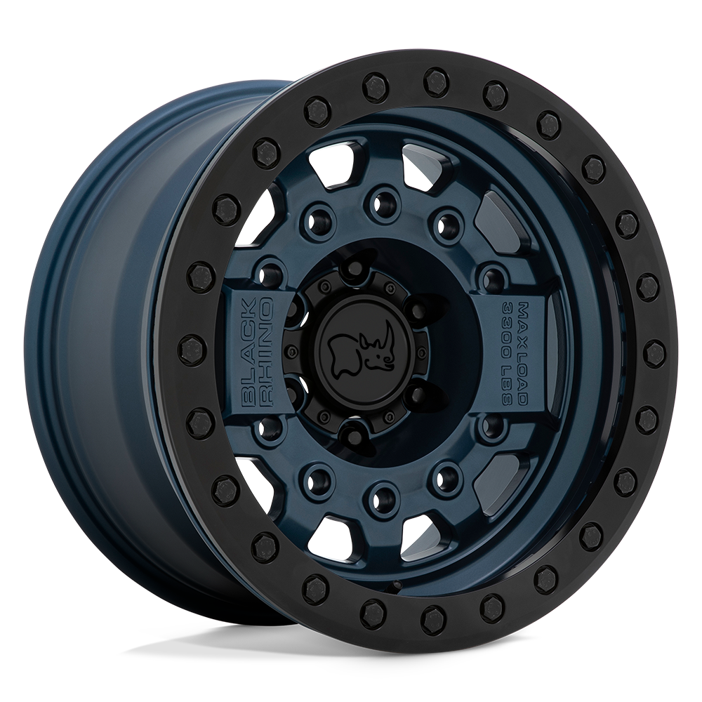 BRAVG 17X8.5 5X5.0 N-BLU BLK-HDW -32MM