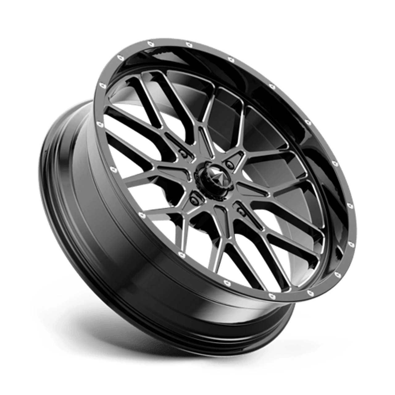 MA45 15X7 4X137 G-BLK MILL 10MM