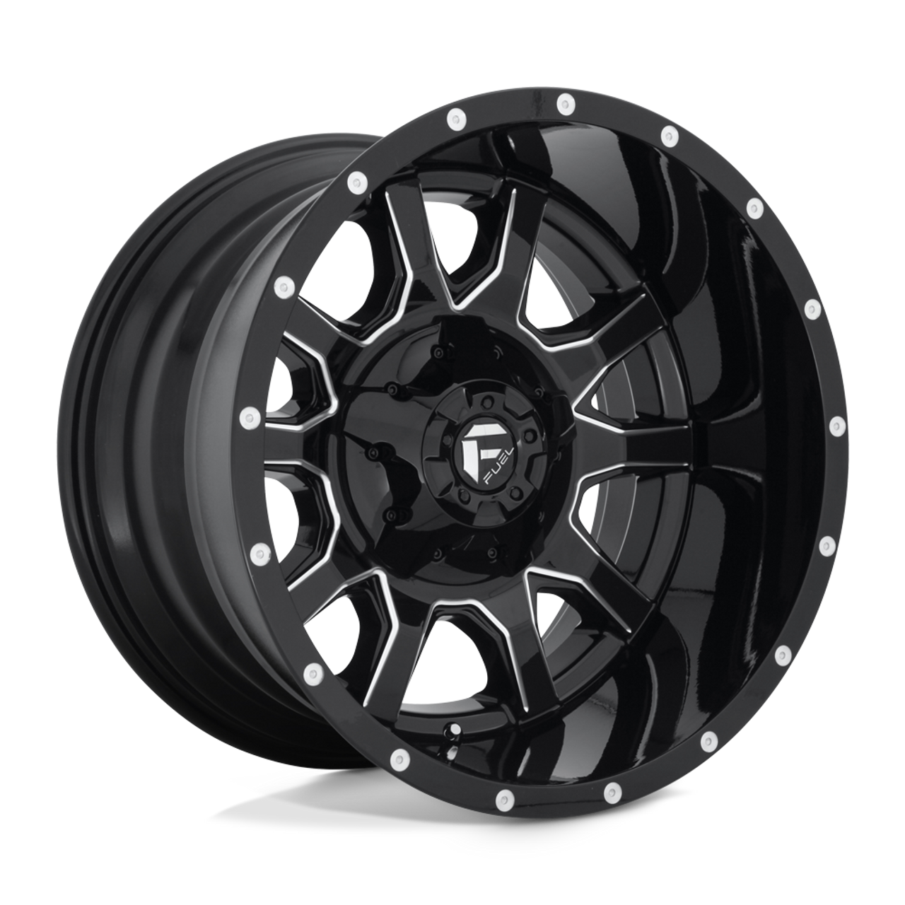 D627 20X12 8X6.5 GL-BLK-MIL -43MM
