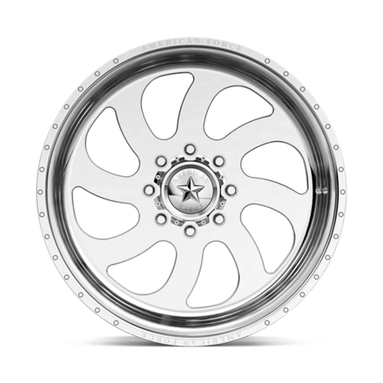 AW76 22X10 8X180 POLISHED -25MM