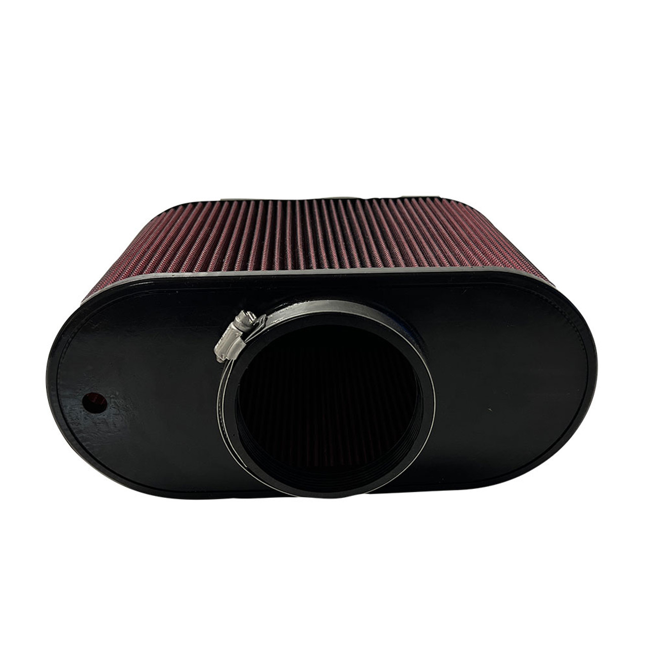S & B Air Filter 4x12 Inch Oval - Red Oil With and Without hole