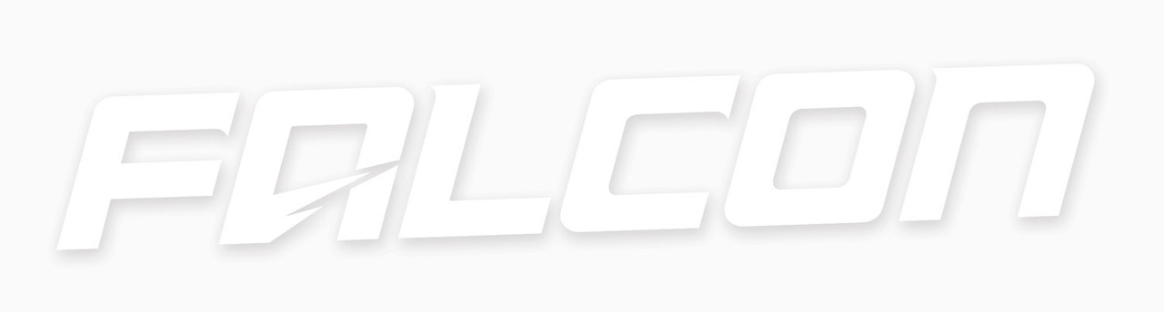 Falcon Performance Shocks Logo Decal 10 Inch White Teraflex