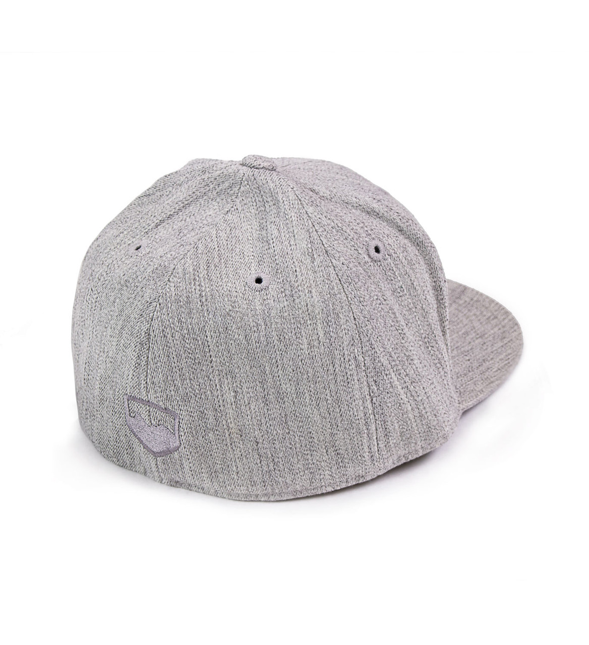 Premium FlexFit Flat Visor Hat Heather Gray Large / XL TeraFlex