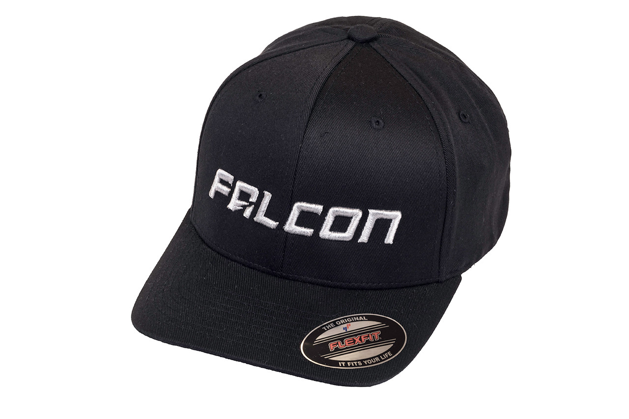 Falcon Shocks FlexFit Curved Visor Hat Black/Silver Small/Medium Teraflex