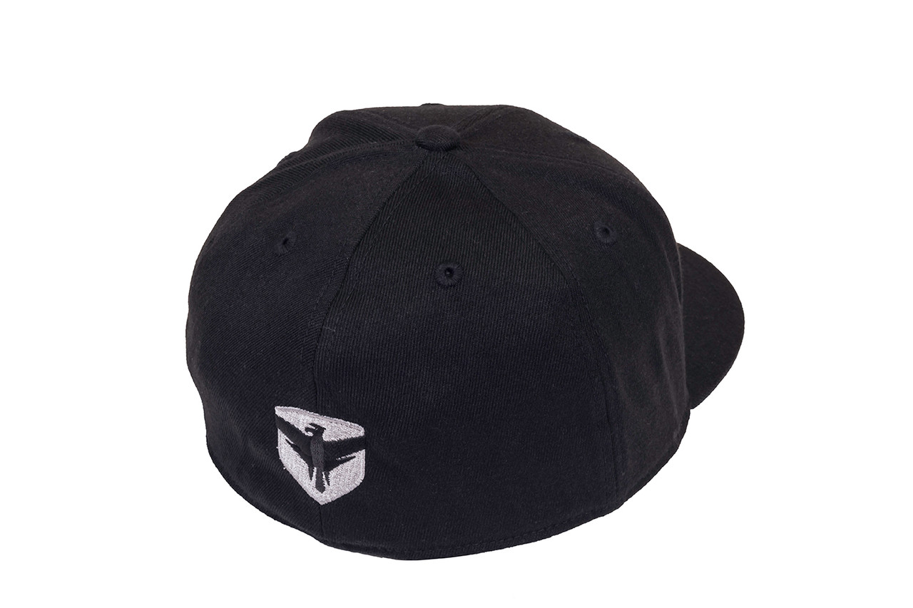 Falcon Shocks FlexFit Flat Visor Hat Black/Silver Large/XLarge Teraflex